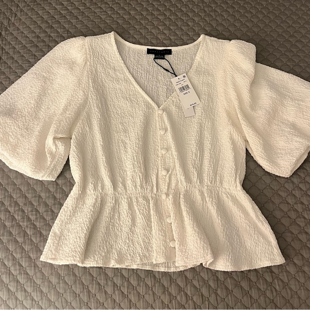 NWT Sanctuary Button Front Top